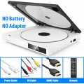 Super Mini CD DVD Player with Built-in Speaker, HDMI AV Output Portable Palm-Size DVD CD Player All Region Free, HD 1080P, USB Supported, HDMI/AV Cables Included